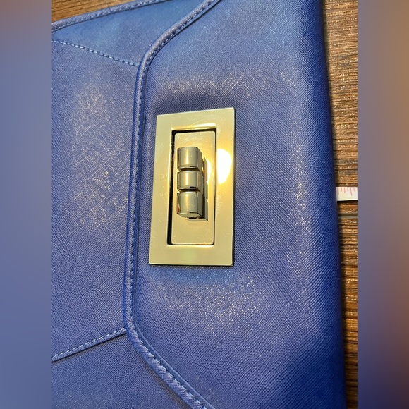 Apt 9 Royal Blue clutch/handbag.  Faux leather. Chain strap, removable. - Picture 4 of 16